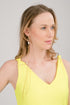 Pesca Ribbed Top in Neon Green